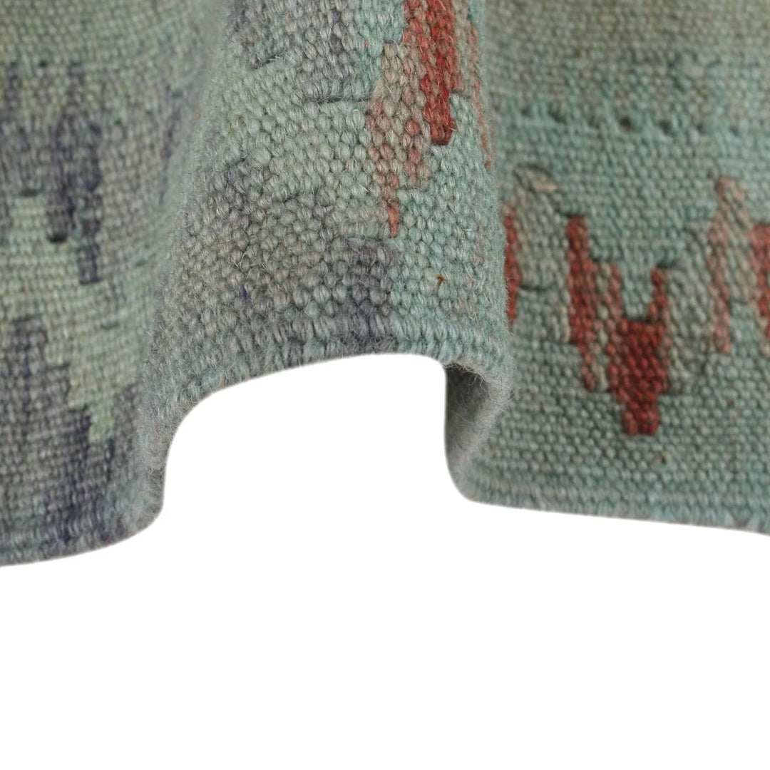 Afghan Overdyed Kilim Rug 3' 11" x 5' 6" Flat-Weave | No. AL66143