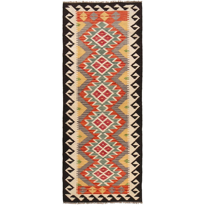 Afghan Kilim Rug 2' 9" x 8' 0" Flat-Weave | No. AL66167