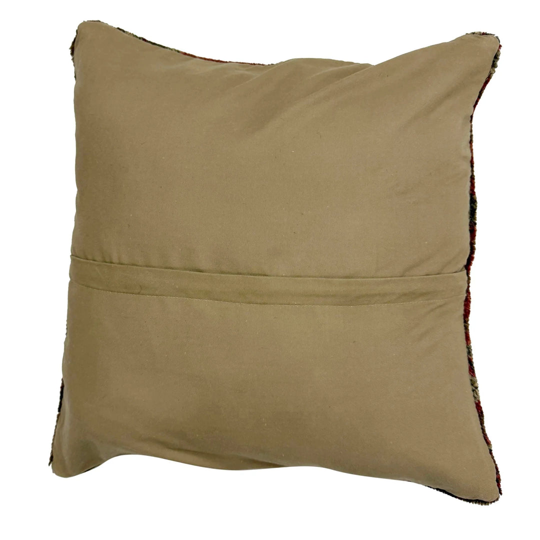Afghan Oriental Pillow Cover 1' 5" x 1' 5" Hand-Knotted | No. AL661769