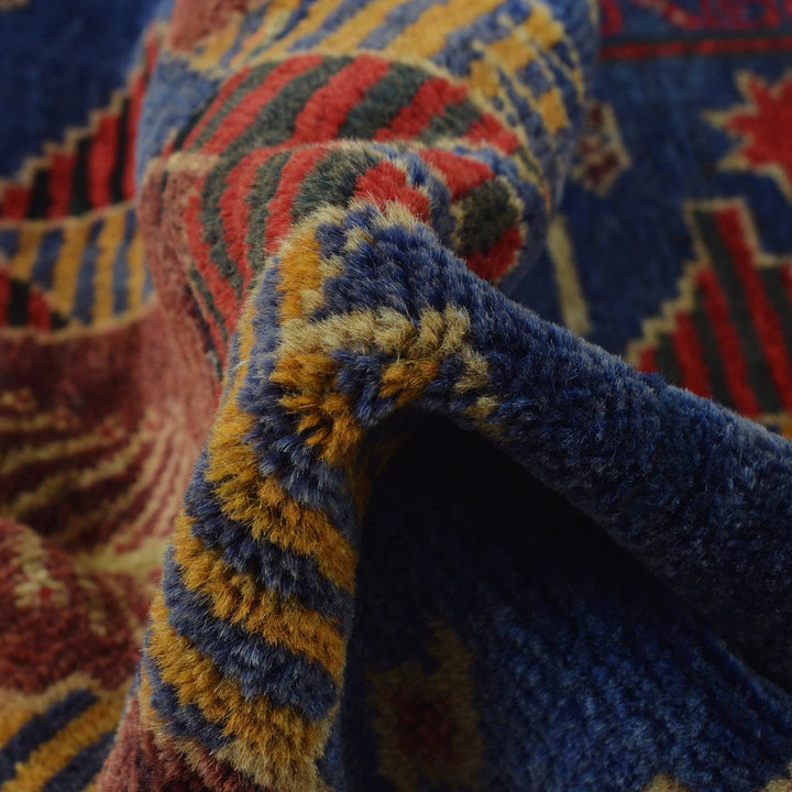 Blue Afghan Baluchi Rug 2' 10" x 4' 1" Hand-Knotted | No. AL66180