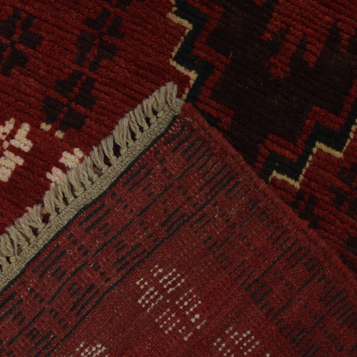 Afghan Baluchi Rug 2' 7" x 9' 3" Hand-Knotted | No. AL66216