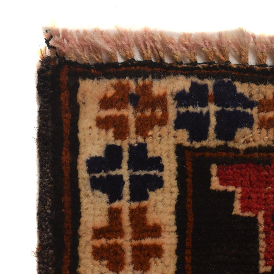 Afghan Prayer Rug 2' 9" x 4' 6" Hand-Knotted | No. AL66407