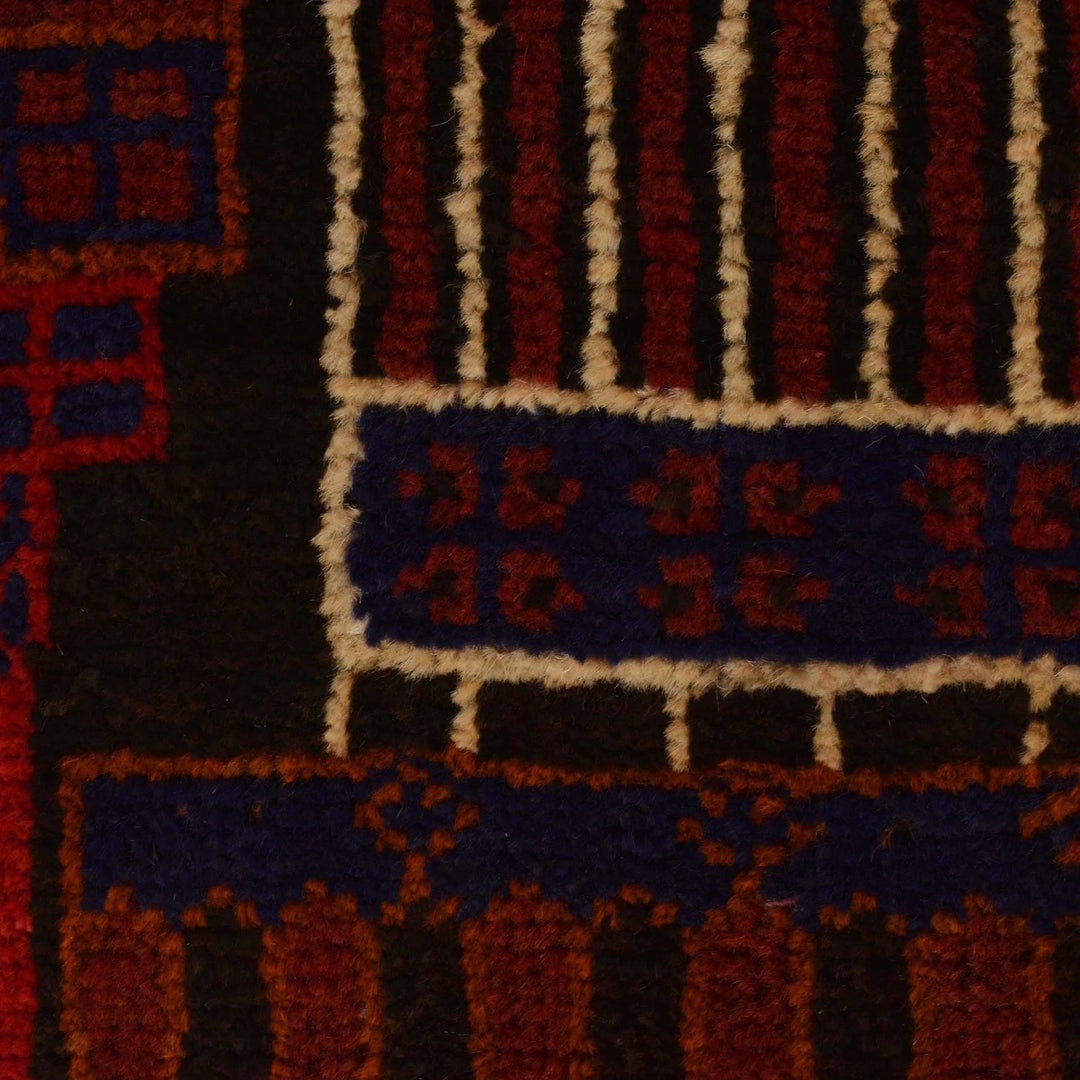 Afghan Prayer Rug 2' 9" x 4' 6" Hand-Knotted | No. AL66407