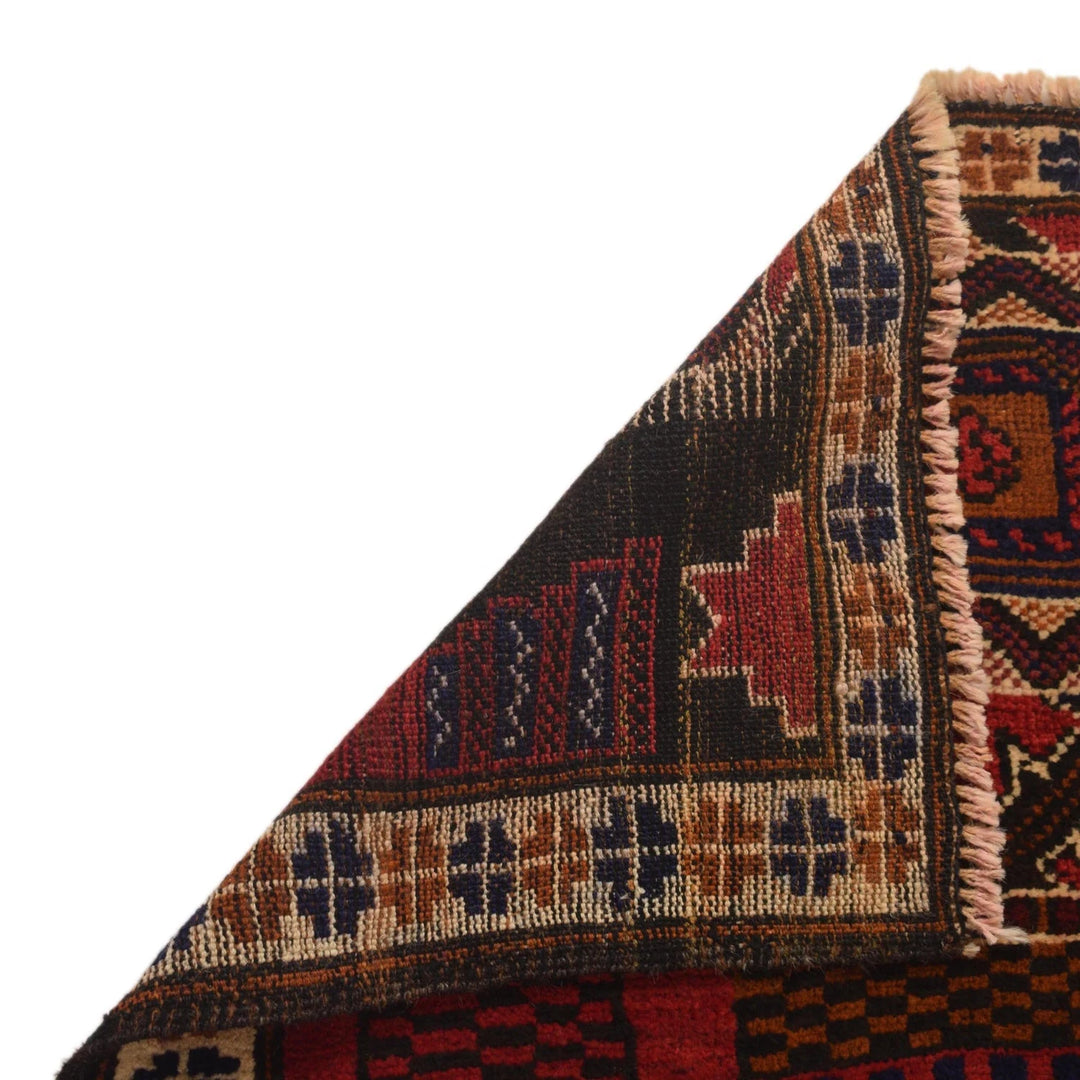 Afghan Prayer Rug 2' 9" x 4' 6" Hand-Knotted | No. AL66407