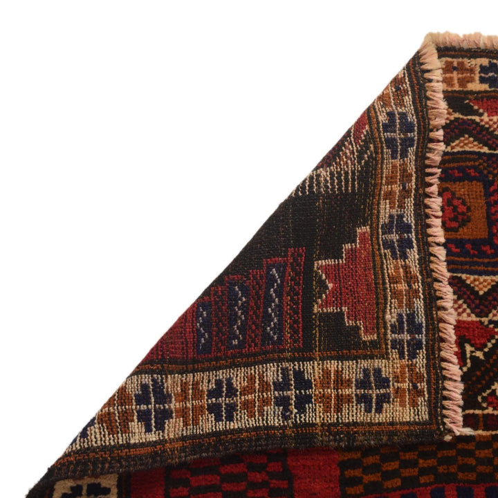 Afghan Prayer Rug 2' 9" x 4' 6" Hand-Knotted | No. AL66407