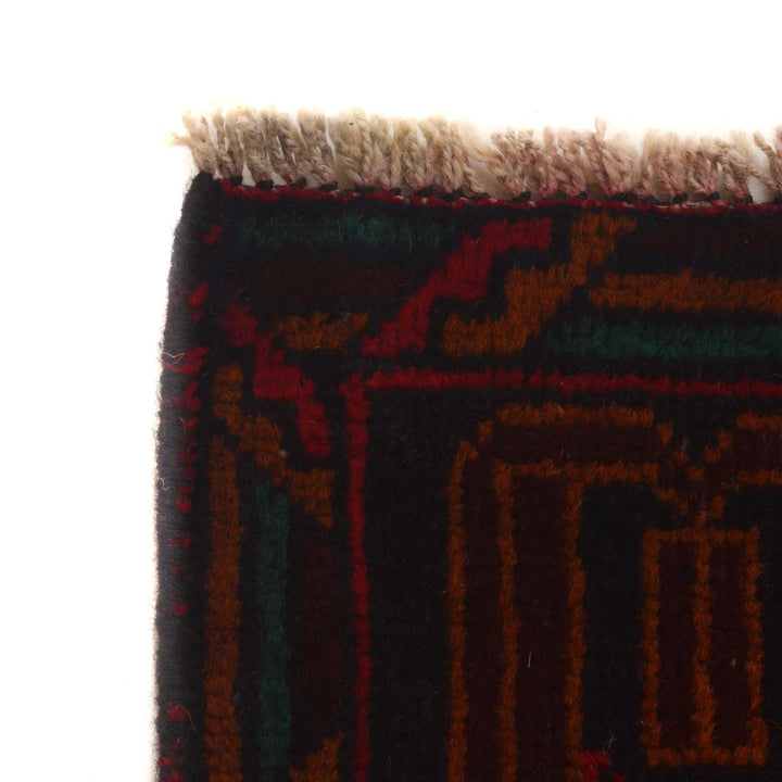Afghan Baluchi Rug 3' 7" x 6' 6" Hand-Knotted | No. AL66458