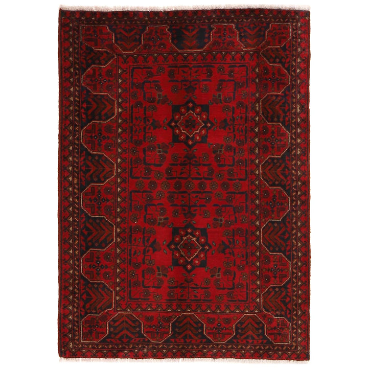 Afghan Khal Mohammadi Rug 3' 4" x 5' 0" Hand-Knotted | No. AL66512