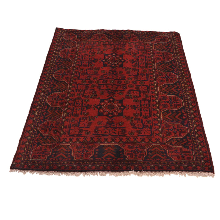 Afghan Khal Mohammadi Rug 3' 4" x 5' 0" Hand-Knotted | No. AL66512