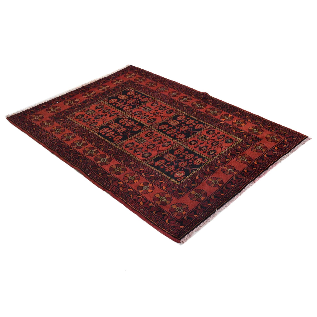 Afghan Khal Mohammadi Rug 3'6" x 4'11" Hand-Knotted | No. AL66635