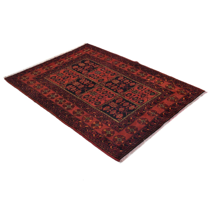 Afghan Khal Mohammadi Rug 3'6" x 4'11" Hand-Knotted | No. AL66635