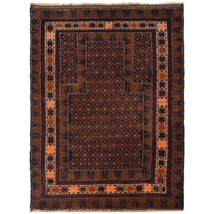 Afghan Prayer Rug 2' 10" x 4' 7" Hand-Knotted | No. AL66702
