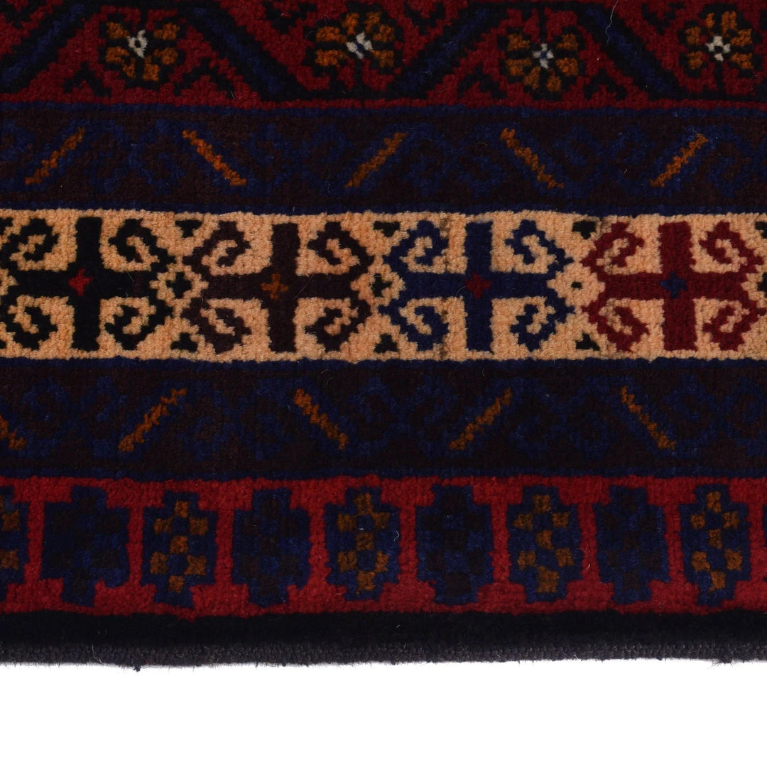 Afghan Baluchi Rug 4' 3" x 6' 6" Hand-Knotted | No. AL66821