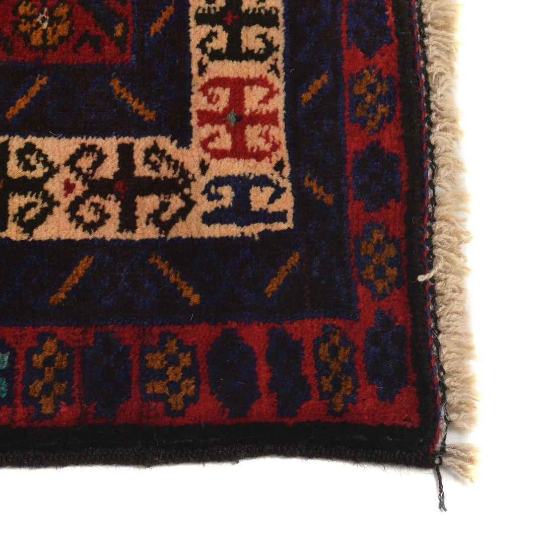 Afghan Baluchi Rug 4' 3" x 6' 6" Hand-Knotted | No. AL66821