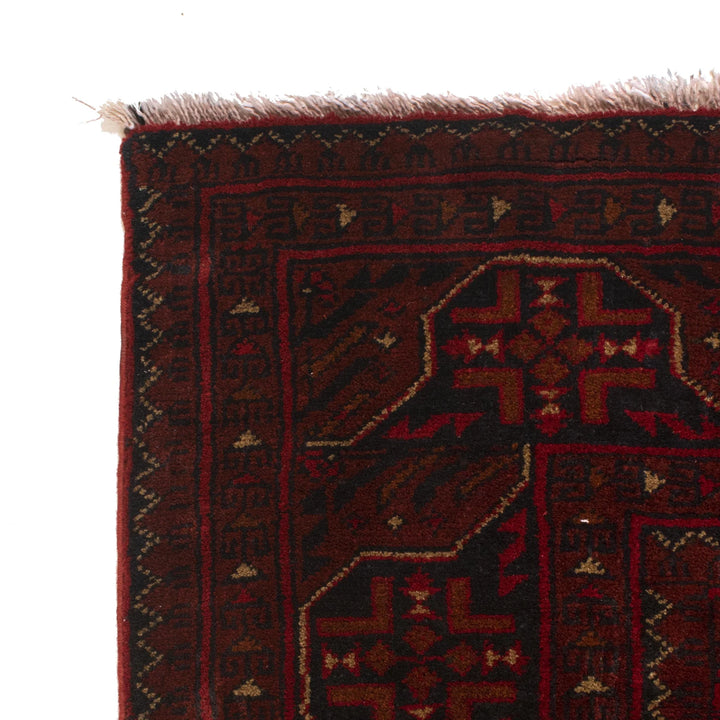 Red Afghan Khal Mohammadi Rug 5'9" x 7'3" Hand-Knotted | No. AL66962
