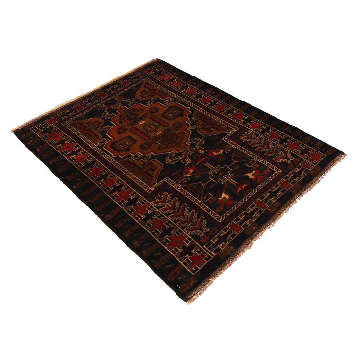 Afghan Prayer Rug 2' 10" x 4' 1" Hand-Knotted | No. AL67155