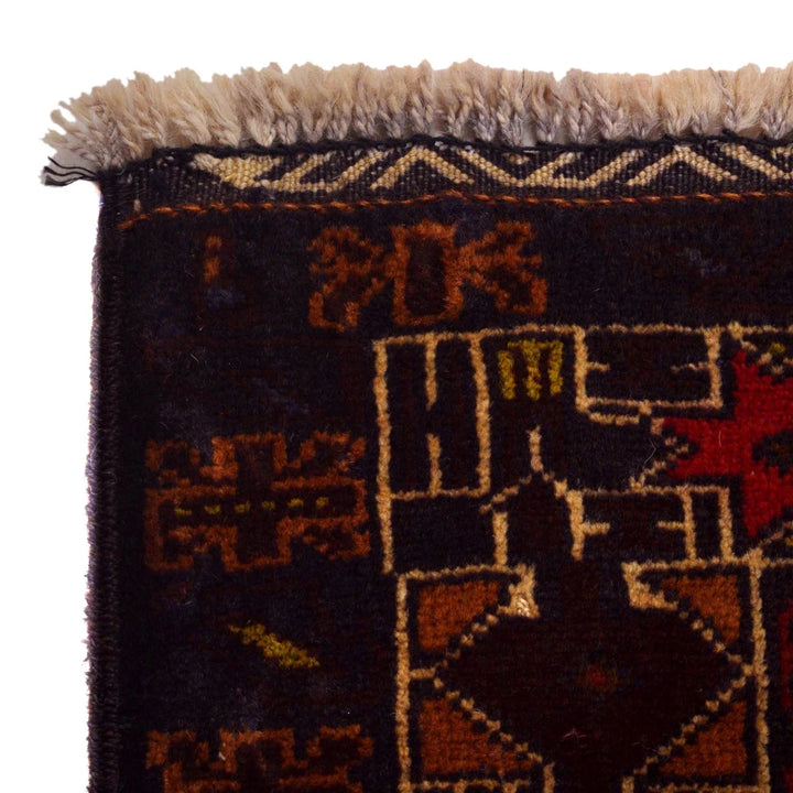 Afghan Prayer Rug 2' 10" x 4' 1" Hand-Knotted | No. AL67155