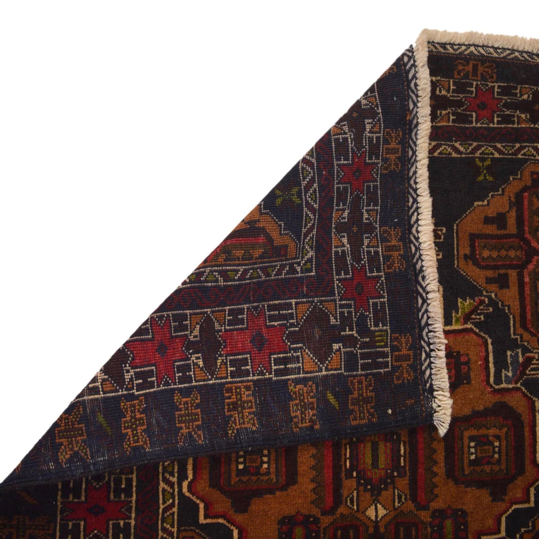 Afghan Prayer Rug 2' 10" x 4' 1" Hand-Knotted | No. AL67155