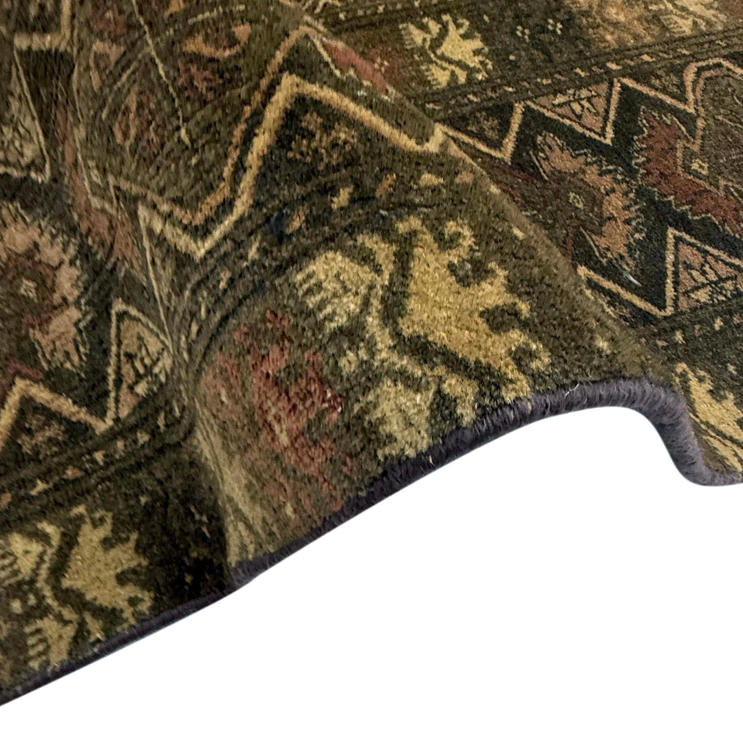 Multicolor Persian Kashan Rug 7'6" x 10'10" Hand-Knotted | No. AL672474