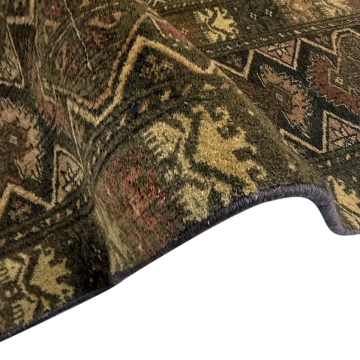 Multicolor Persian Kashan Rug 7'6" x 10'10" Hand-Knotted | No. AL672474