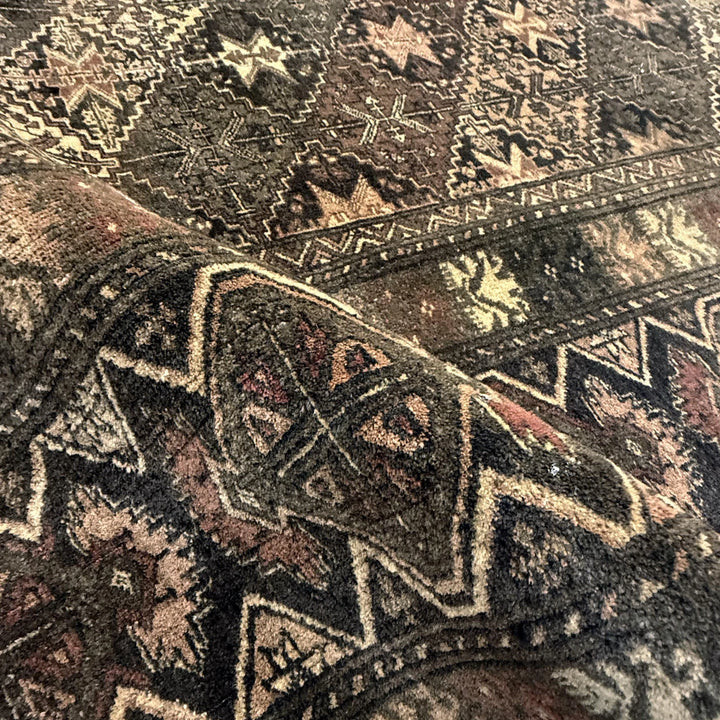 Multicolor Persian Kashan Rug 7'6" x 10'10" Hand-Knotted | No. AL672474