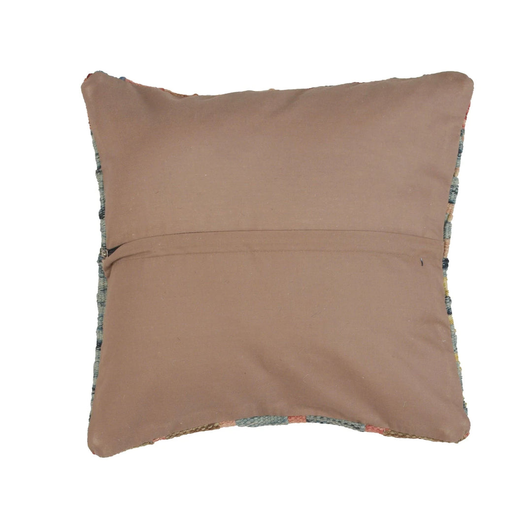 Afghan Kilim Cushion 1' 1" x 1' 2" Flat-Weave | No. AL67473