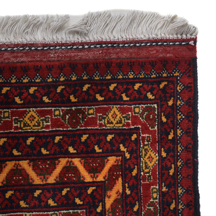 Orange Afghan Khoja Roshnai Rug 4'9" x 6'6" Hand-Knotted | No. AL67508