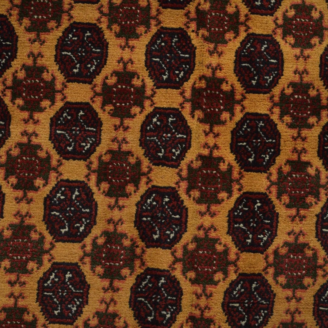 Orange Afghan Khoja Roshnai Rug 4'9" x 6'6" Hand-Knotted | No. AL67508