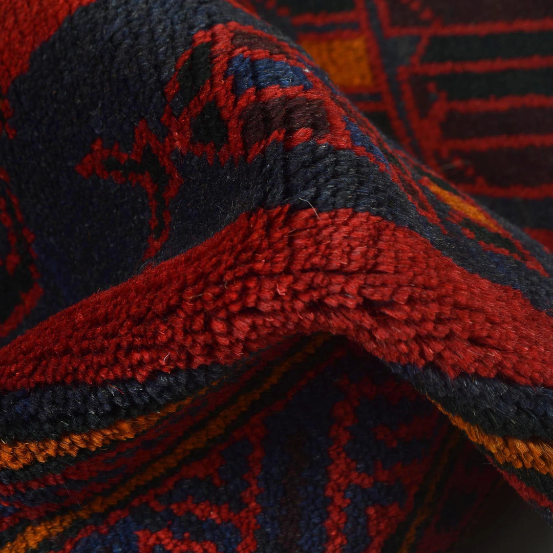 Afghan Prayer Rug 2' 8" x 4' 7" Hand-Knotted | No. AL67614