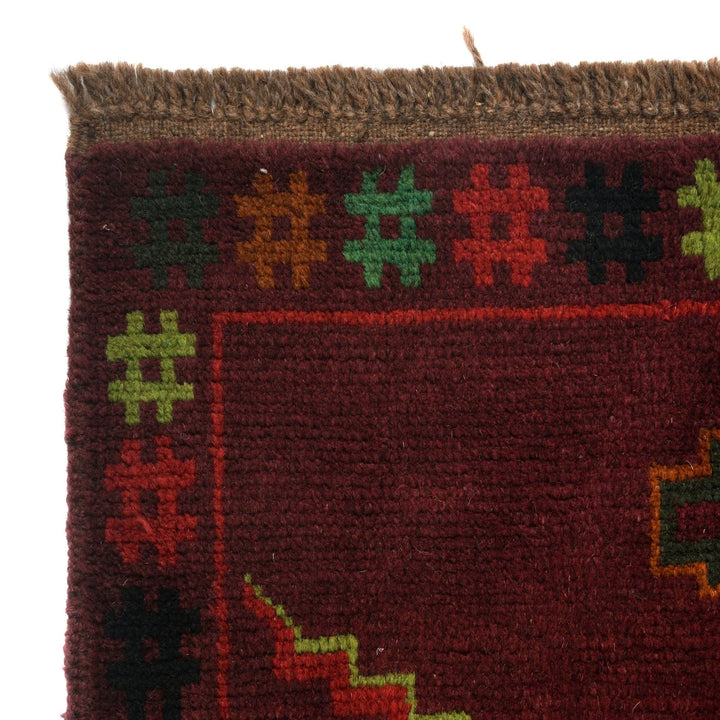 Afghan Baluchi Rug 4' 4" x 6' 2" Hand-Knotted | No. AL68002