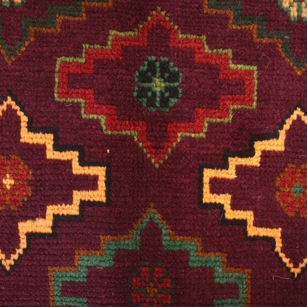 Afghan Baluchi Rug 4' 4" x 6' 2" Hand-Knotted | No. AL68002