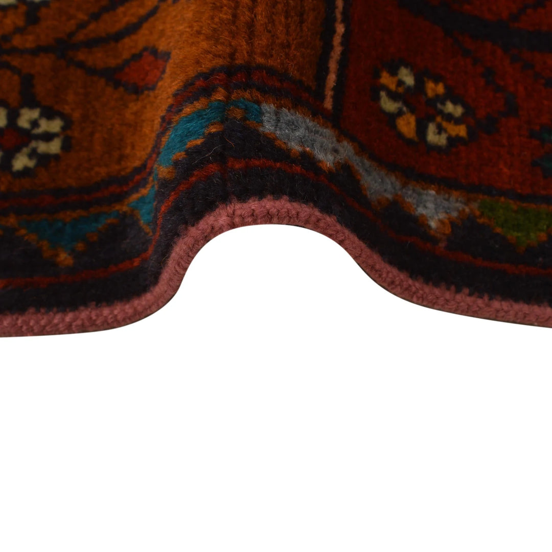 Afghan Prayer Rug 2' 9" x 3' 11" Hand-Knotted | No. AL68003