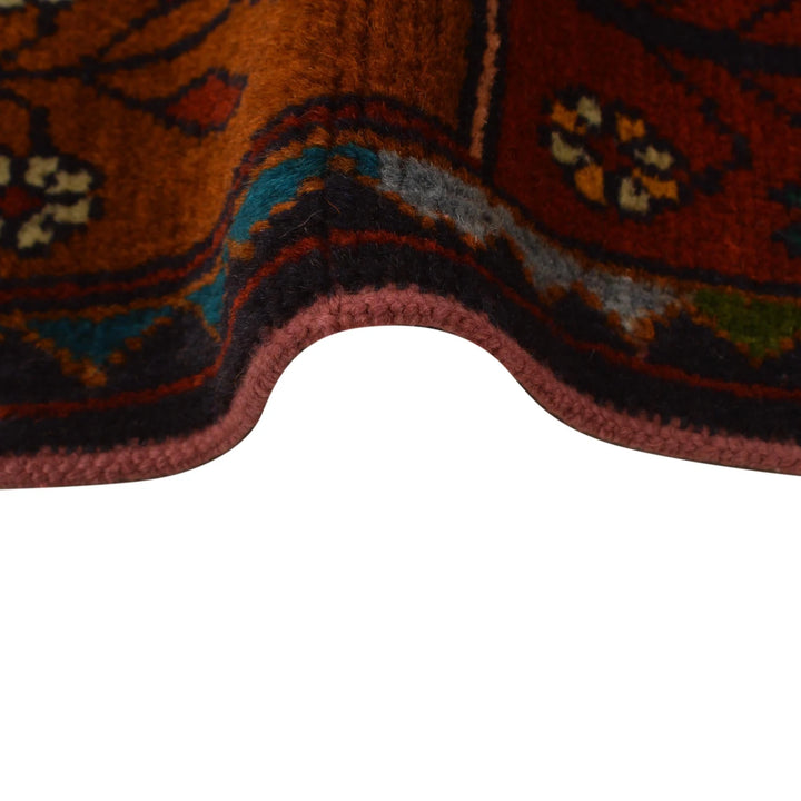 Afghan Prayer Rug 2' 9" x 3' 11" Hand-Knotted | No. AL68003