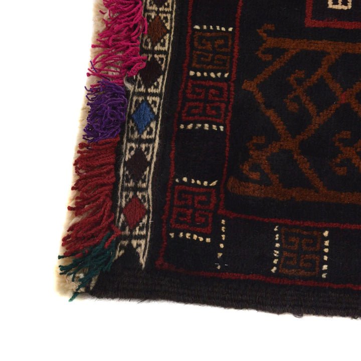 Afghan Baluchi Rug 4' 2" x 6' 7" Hand-Knotted | No. AL68013