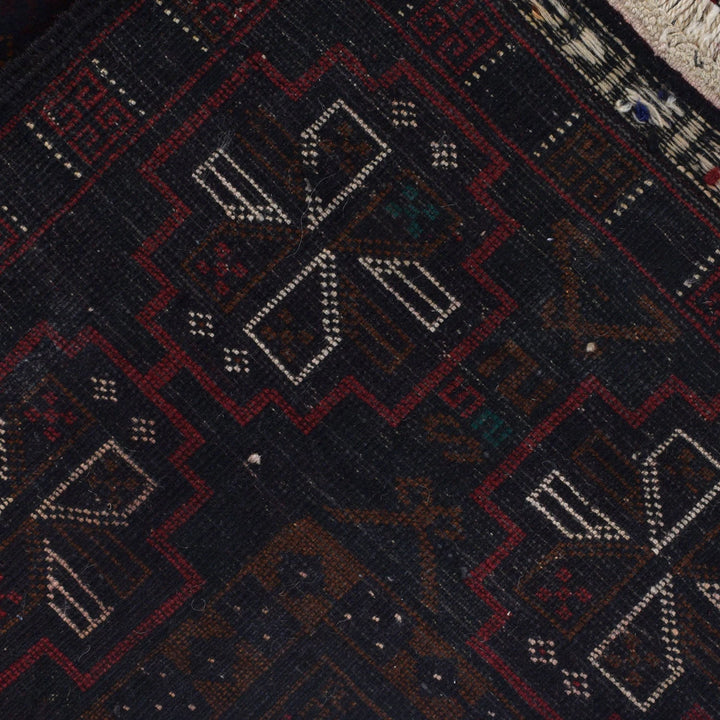 Afghan Baluchi Rug 4' 2" x 6' 7" Hand-Knotted | No. AL68013