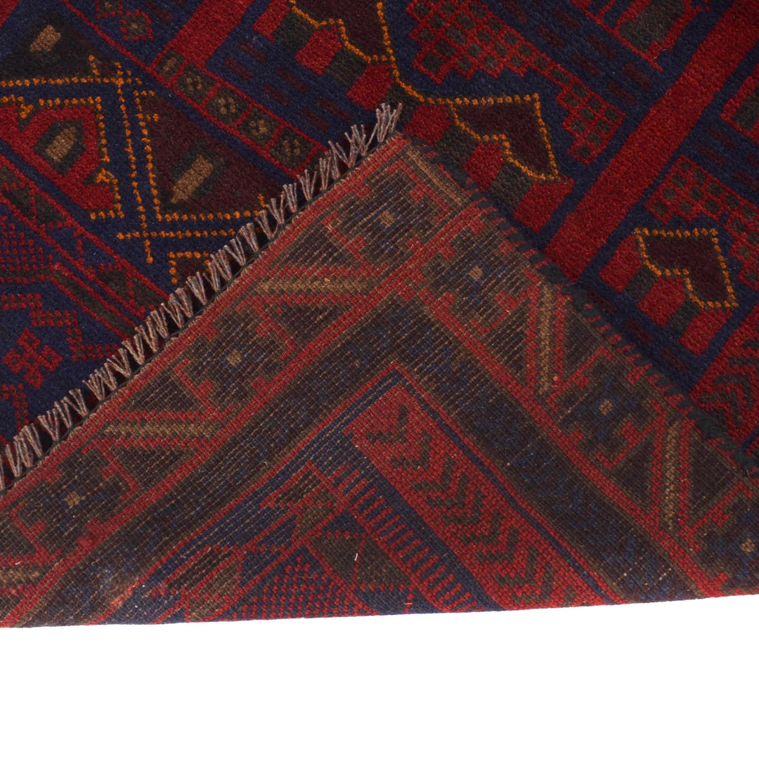Afghan Prayer Rug 2' 9" x 5' 0" Hand-Knotted | No. AL68169