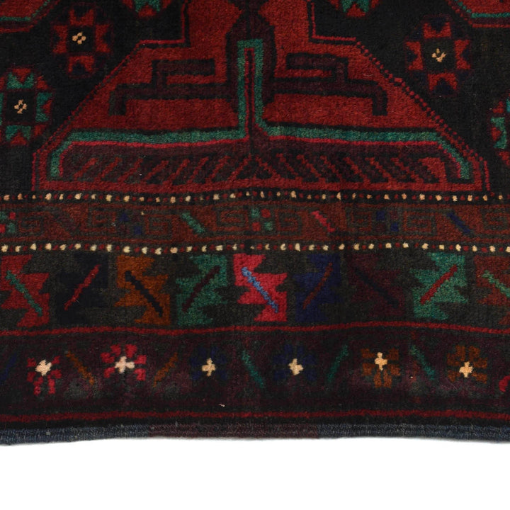 Afghan Baluchi Rug 2' 9" x 4' 3" Hand-Knotted | No. AL68250