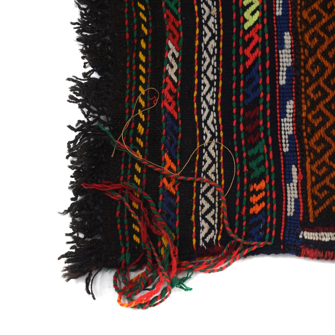 Afghan Tribal Suzani Kilim Runner 2' 4" x 6' 8" Flat-Weave | No. AL68352