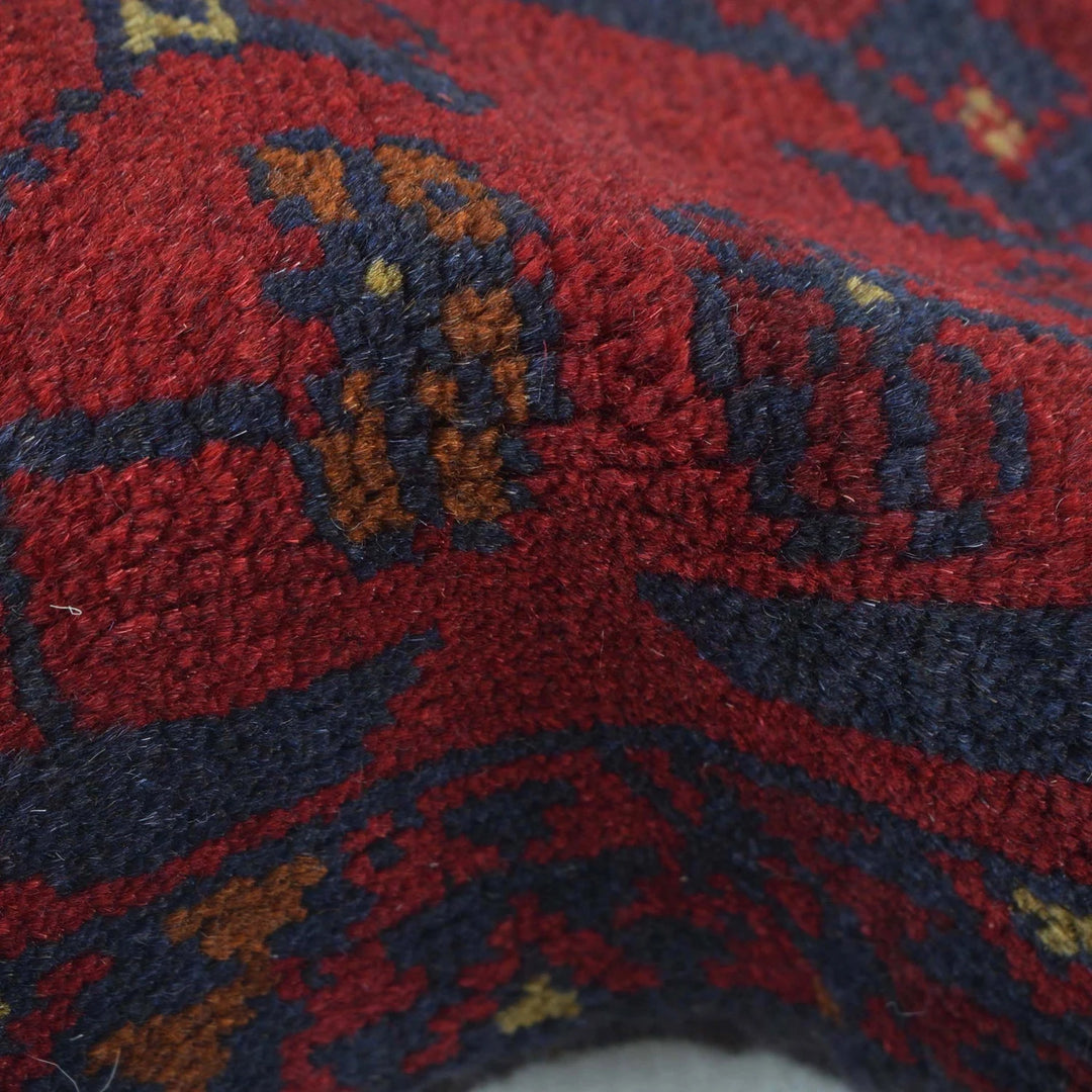 Red Afghan Khal Mohammadi Rug 1' 8" x 4' 8" Hand-Knotted | No. AL68518