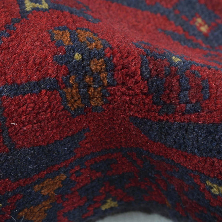 Red Afghan Khal Mohammadi Rug 1' 8" x 4' 8" Hand-Knotted | No. AL68518