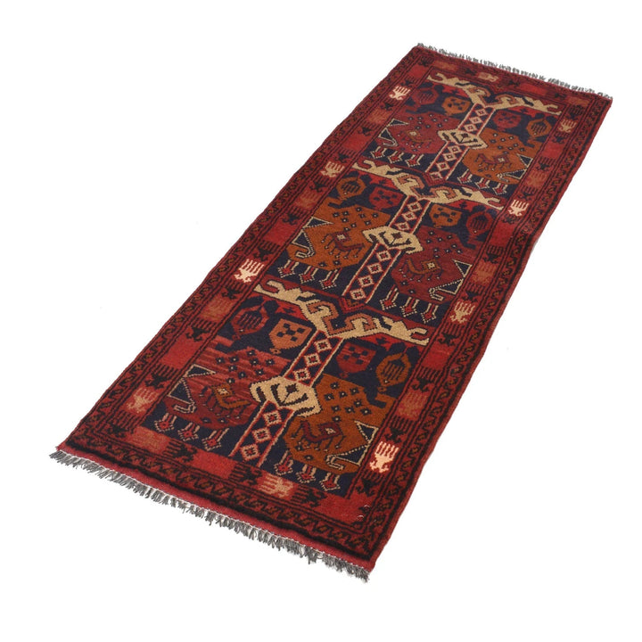Afghan Khal Mohammadi Rug 1' 9" x 4' 10" Hand-Knotted | No. AL68561