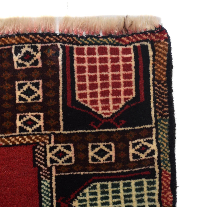 Afghan Baluchi Rug 2' 11" x 4' 10" Hand-Knotted | No. AL68654