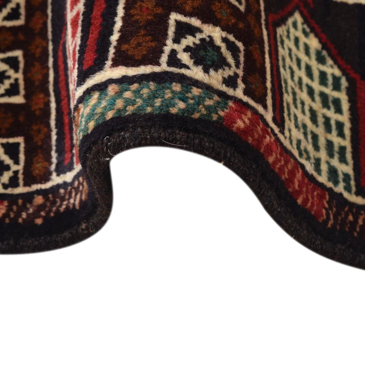 Afghan Baluchi Rug 2' 11" x 4' 10" Hand-Knotted | No. AL68654