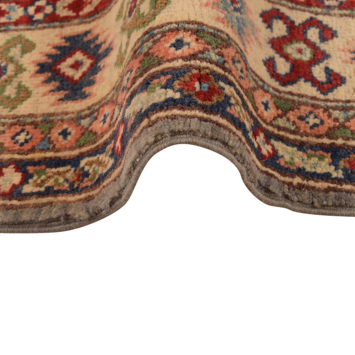 Gray Afghan Kazak Rug 3' 3" x 5' 0" Hand-Knotted | No. AL68919