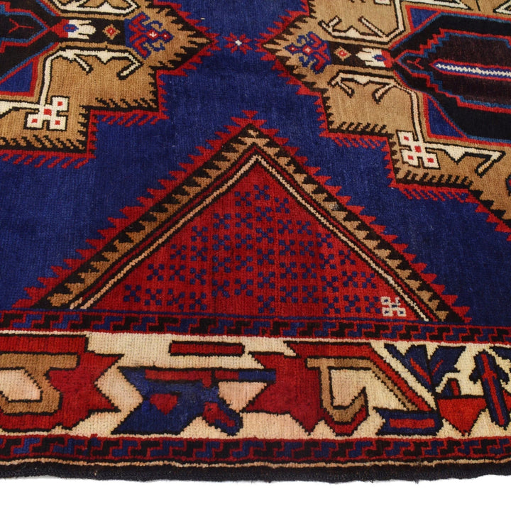 Afghan Baluchi Rug 4' 0" x 6' 0" Hand-Knotted | No. AL69216