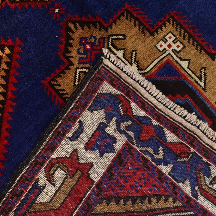 Afghan Baluchi Rug 4' 0" x 6' 0" Hand-Knotted | No. AL69216