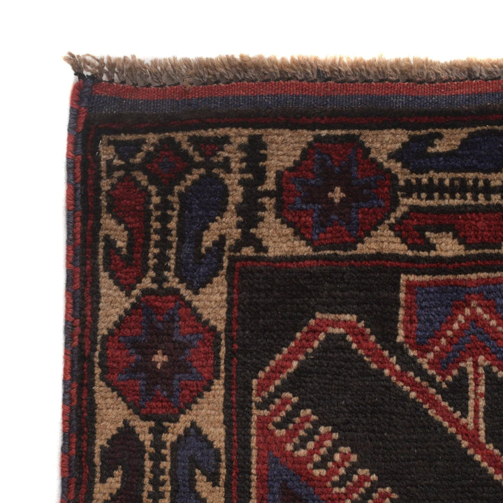 Afghan Baluchi Rug 2' 9" x 4' 10" Hand-Knotted | No. AL69251