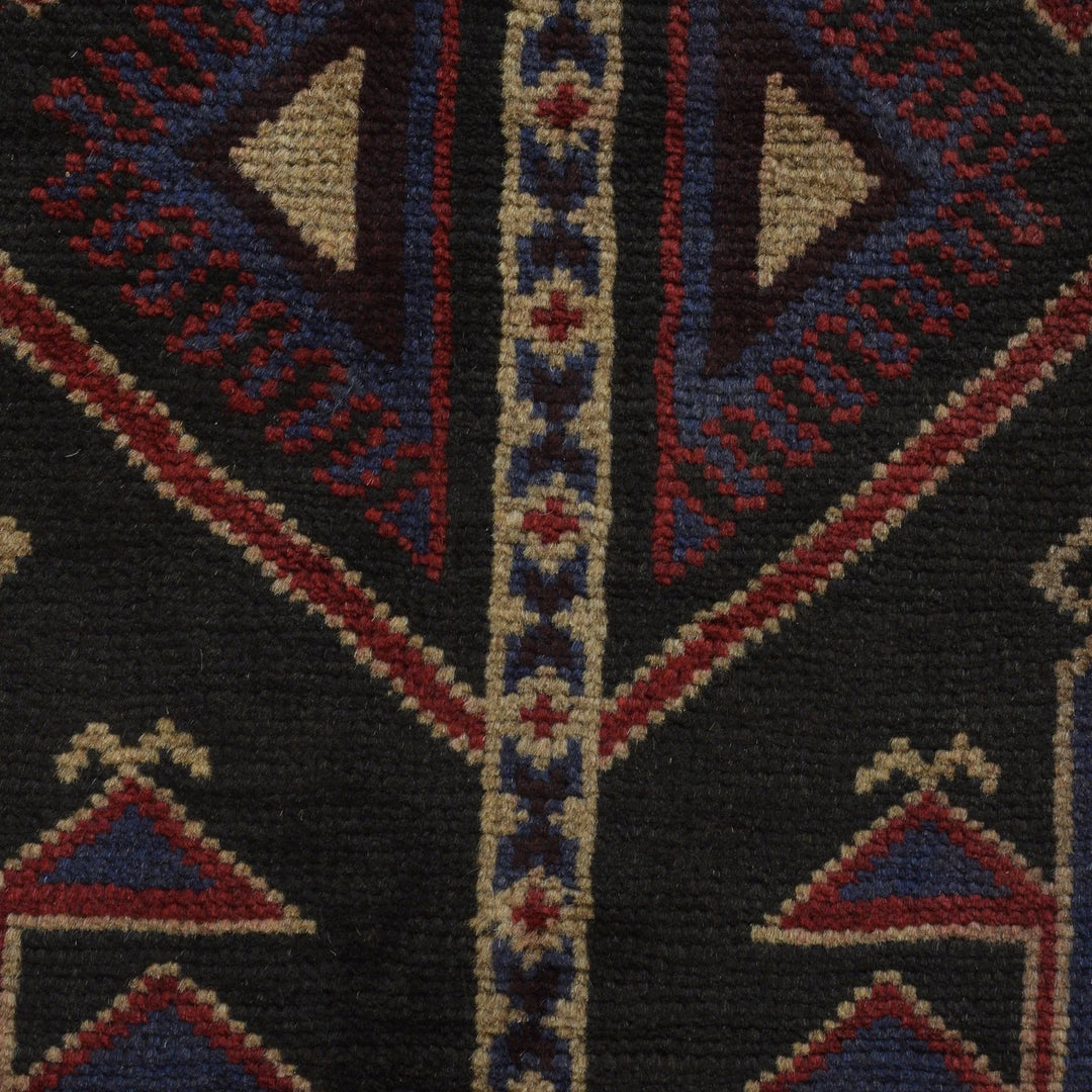 Afghan Baluchi Rug 2' 9" x 4' 10" Hand-Knotted | No. AL69251