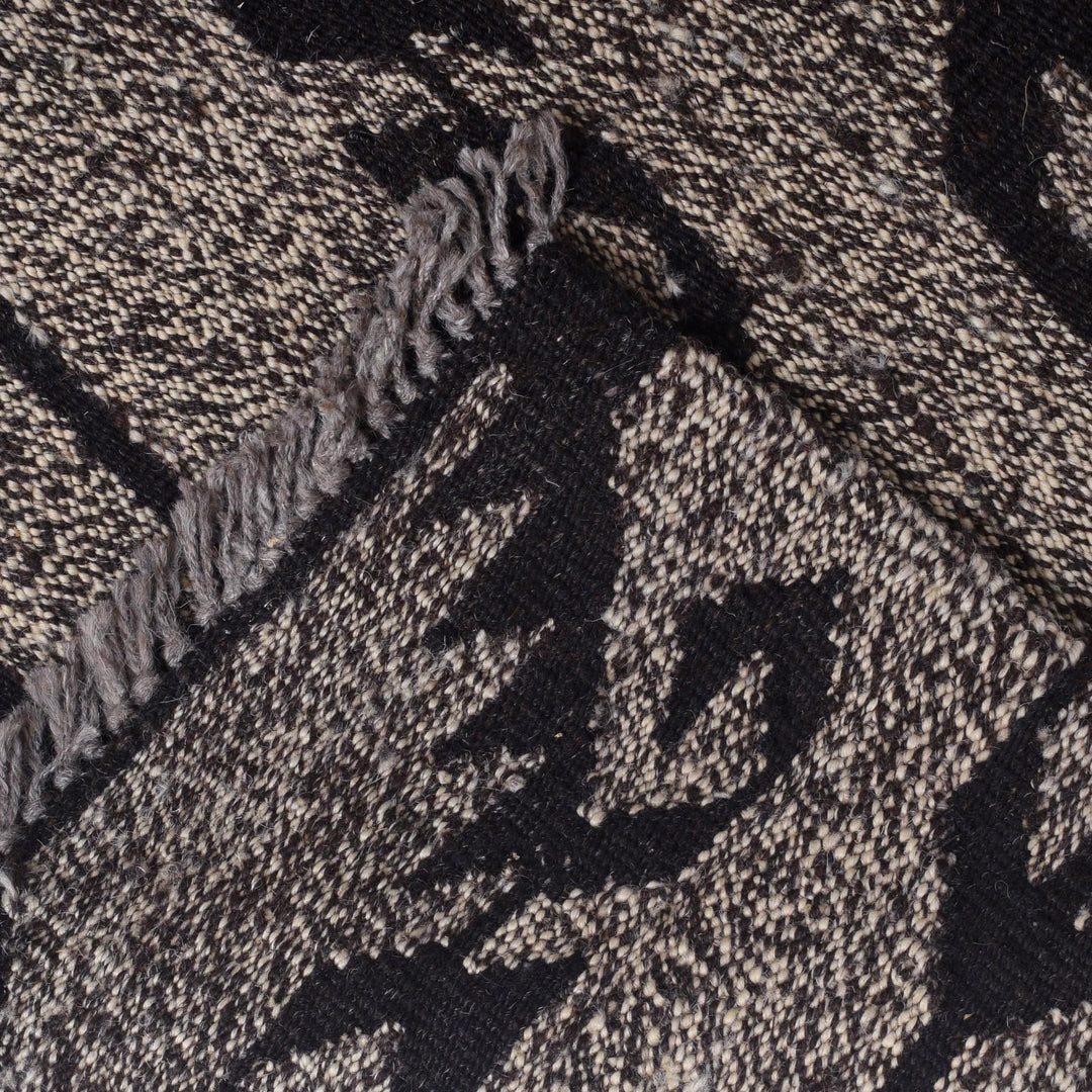Pakistani Moroccan Kilim Rug 5' 1" x 6' 11" Flat-Weave | No. AL692588