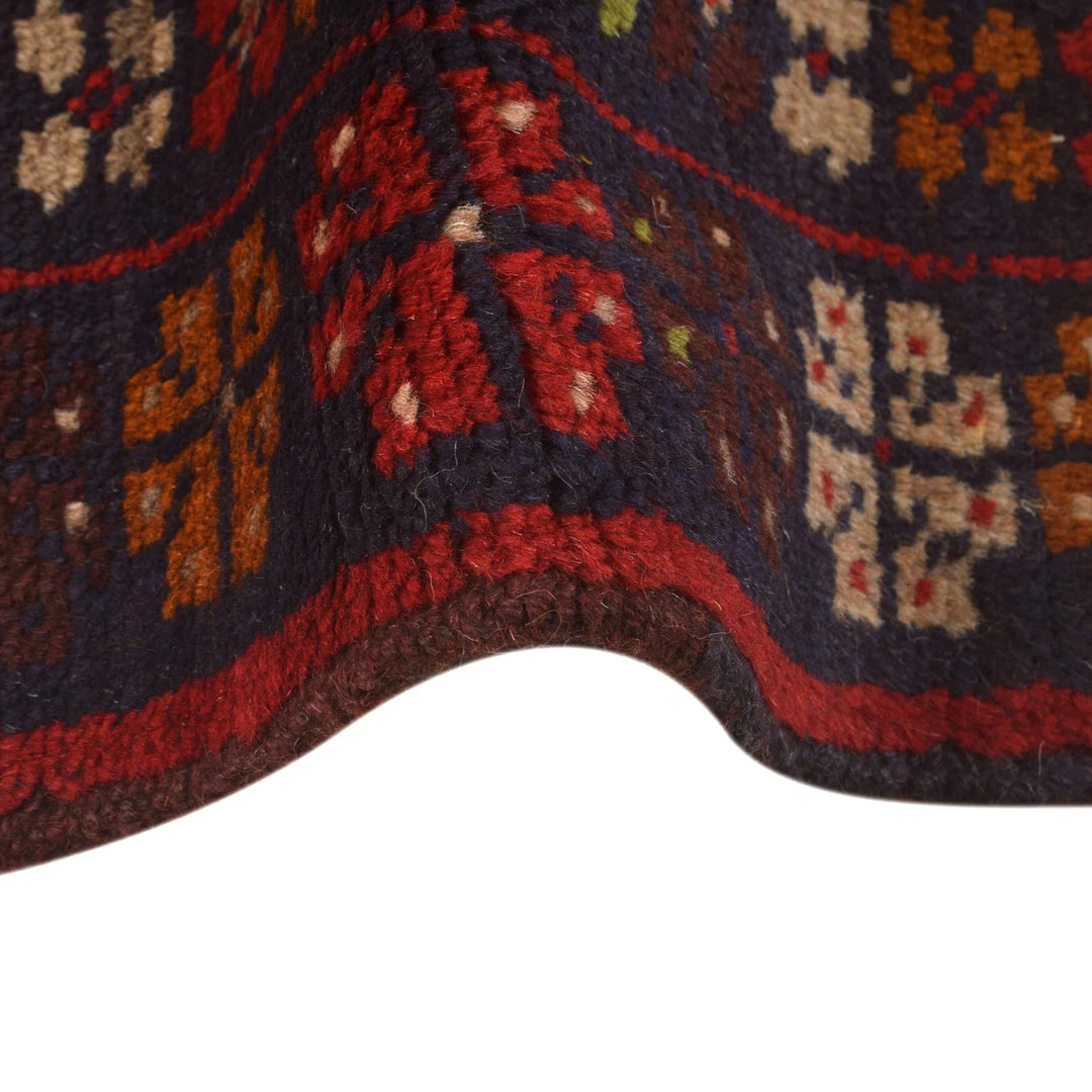 Afghan Kohistani Geometric Rug 6' 3" x 7' 10" Hand-Knotted | No. AL69317