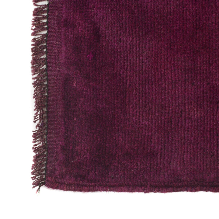 Purple Pakistani Overdye Rug 2' 9" x 4' 6" Hand-Knotted | No. AL69444